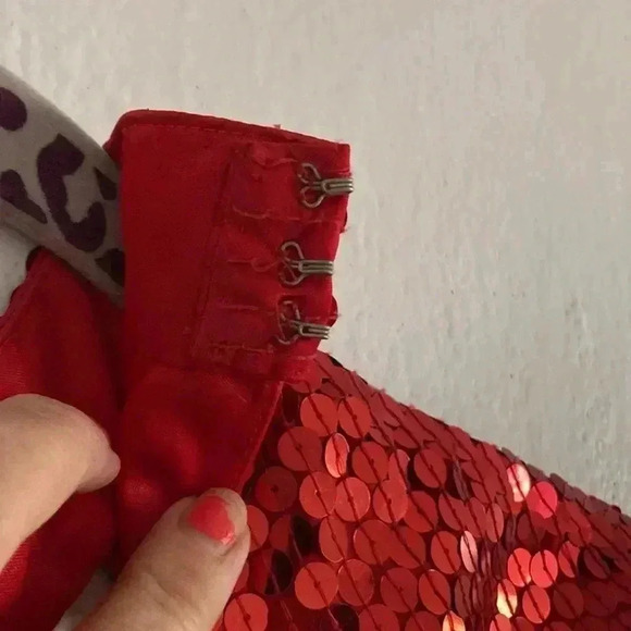 Red Sequin Dress - Picture 6 of 9